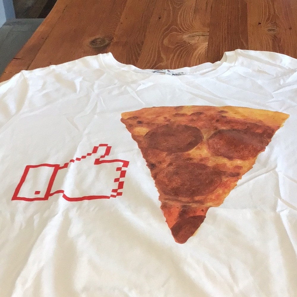 Pizza lover tee shirt. Never been worn
